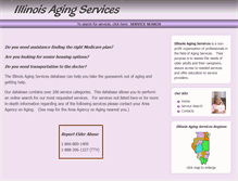 Tablet Screenshot of illinoisagingservices.org